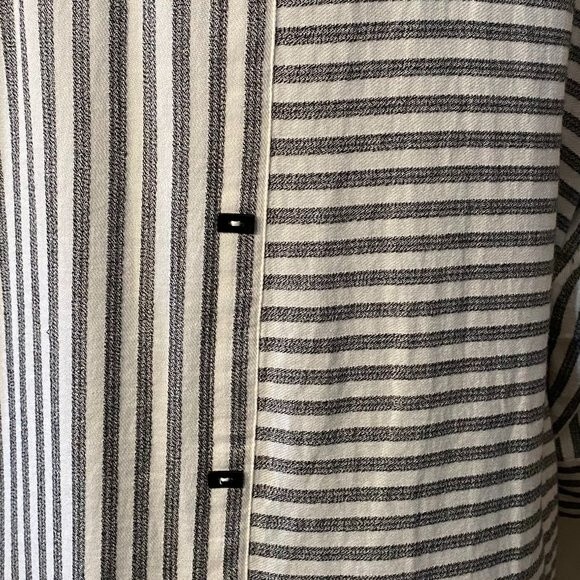 Soft Surrender Boho Button Down 3/4 Sleeve Striped Tunic Womens Top Size PXL - Picture 7 of 11